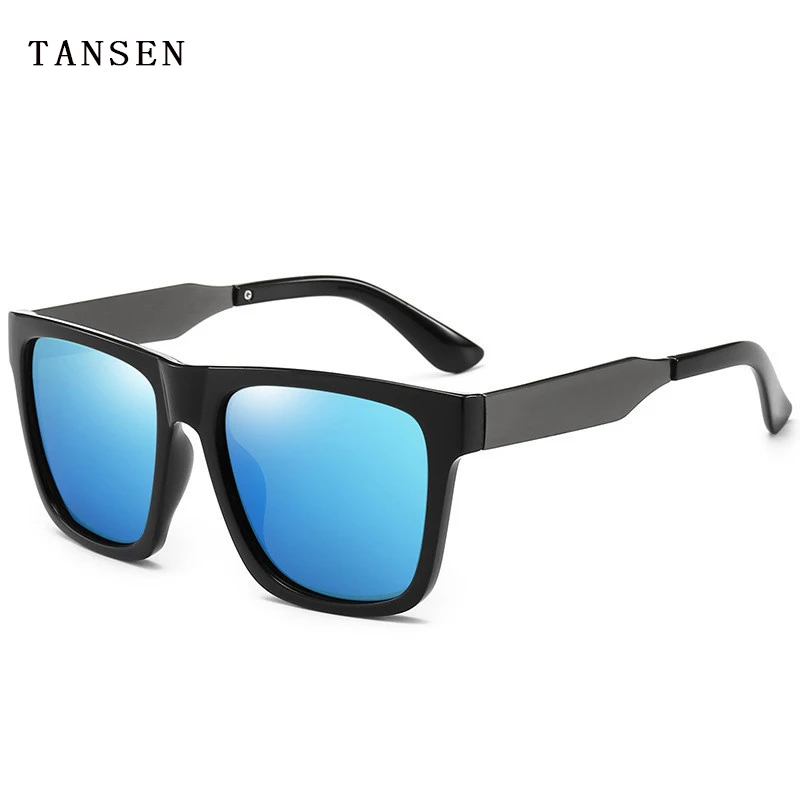 

TANSEN Men Retro Polarized Sunglasses Men's And Women's Trendy Driving Frame Fashion Square Frame UV Sunglasses