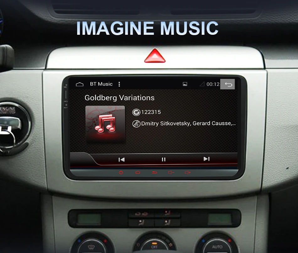 Eunavi 4 г 64 г Android 9 2 Din автомагнитола Стерео gps для VW Passat B6 CC Polo GOLF 5 6 Touran Jetta Tiguan Magotan сиденье DSP без DVD