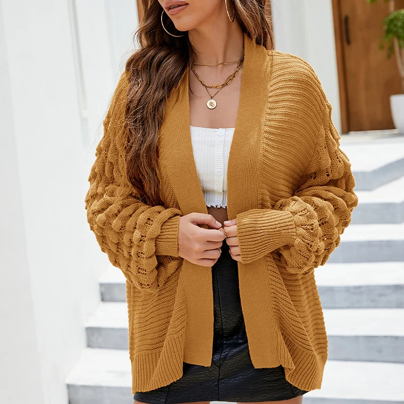 

2021 Oversized Sweater Cardigan Female Clothes Patchwork Batwing Sleeve Long Outerwear Women Winter Big Size Jacket Coat