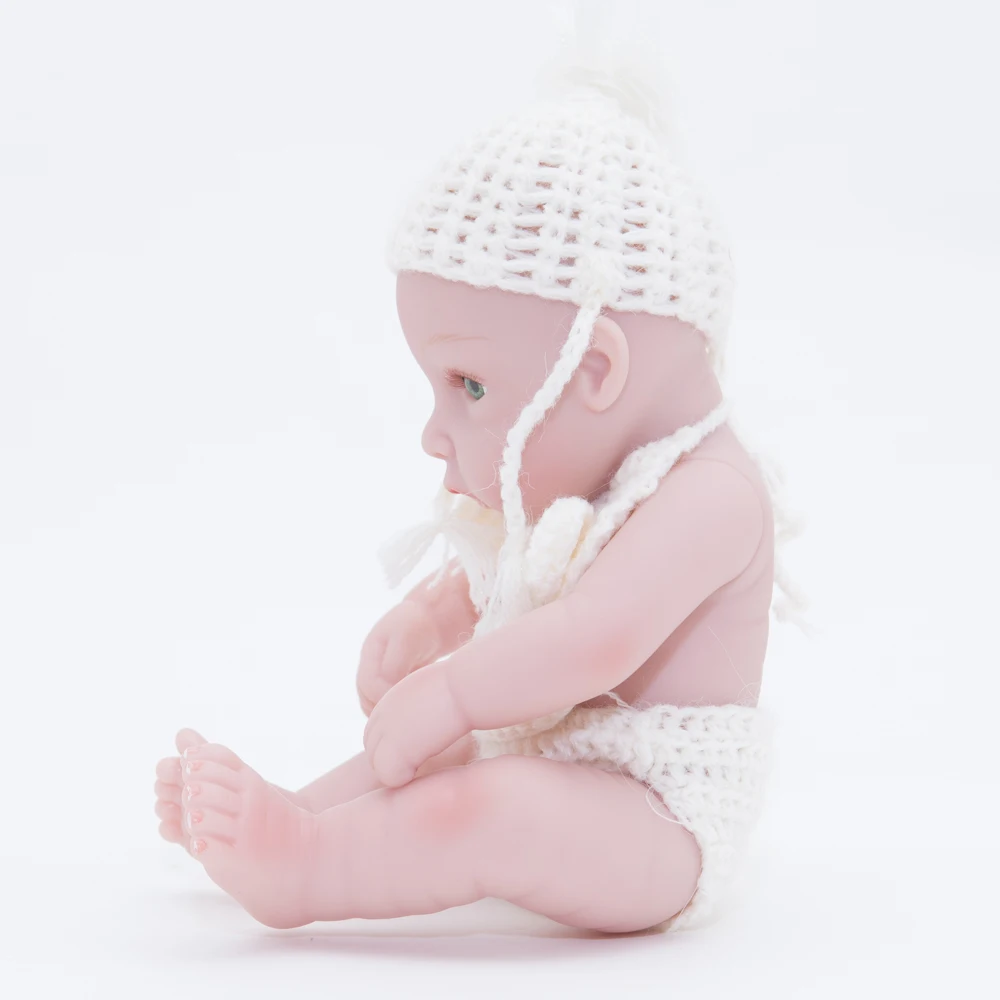 10 &quot25 см милый новорожденный мини Bebe Reborn Baby Doll полный силиконовый винил