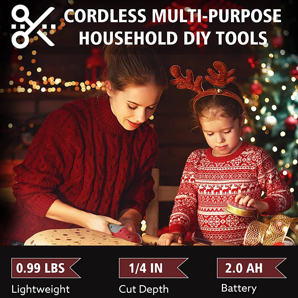 Портативные беспроводные электрические круглые ножницы 2000 мАч резак для ткани