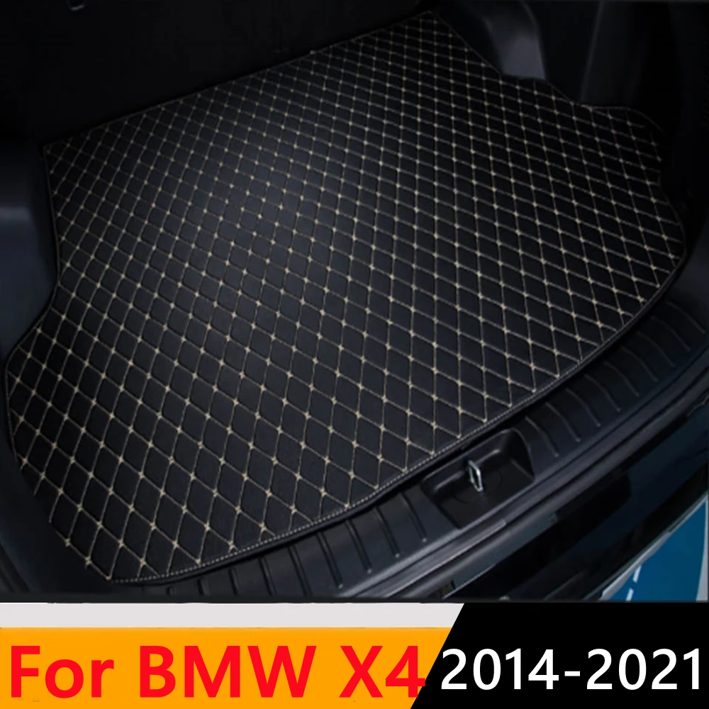 

Sinjayer Car AUTO Trunk Mat ALL Weather Tail Boot Luggage Pad Carpet Flat Side Cargo Liner Cover Fit For BMW X4 2014 2015-2021