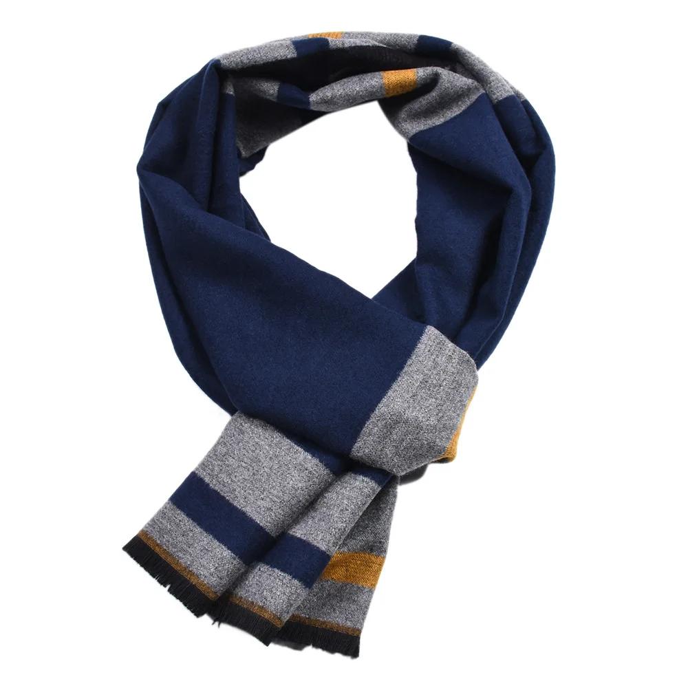 Fashion Men Scarves Autumn Winter casual Male Warm Scarf Luxury Plaid Stripes Cravat High Quality Long Neckercheif 180*30cm Gift |
