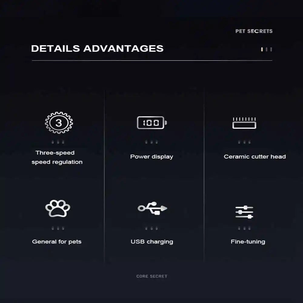 Машинка для стрижки домашних собак бритвенная машинка волос электрический
