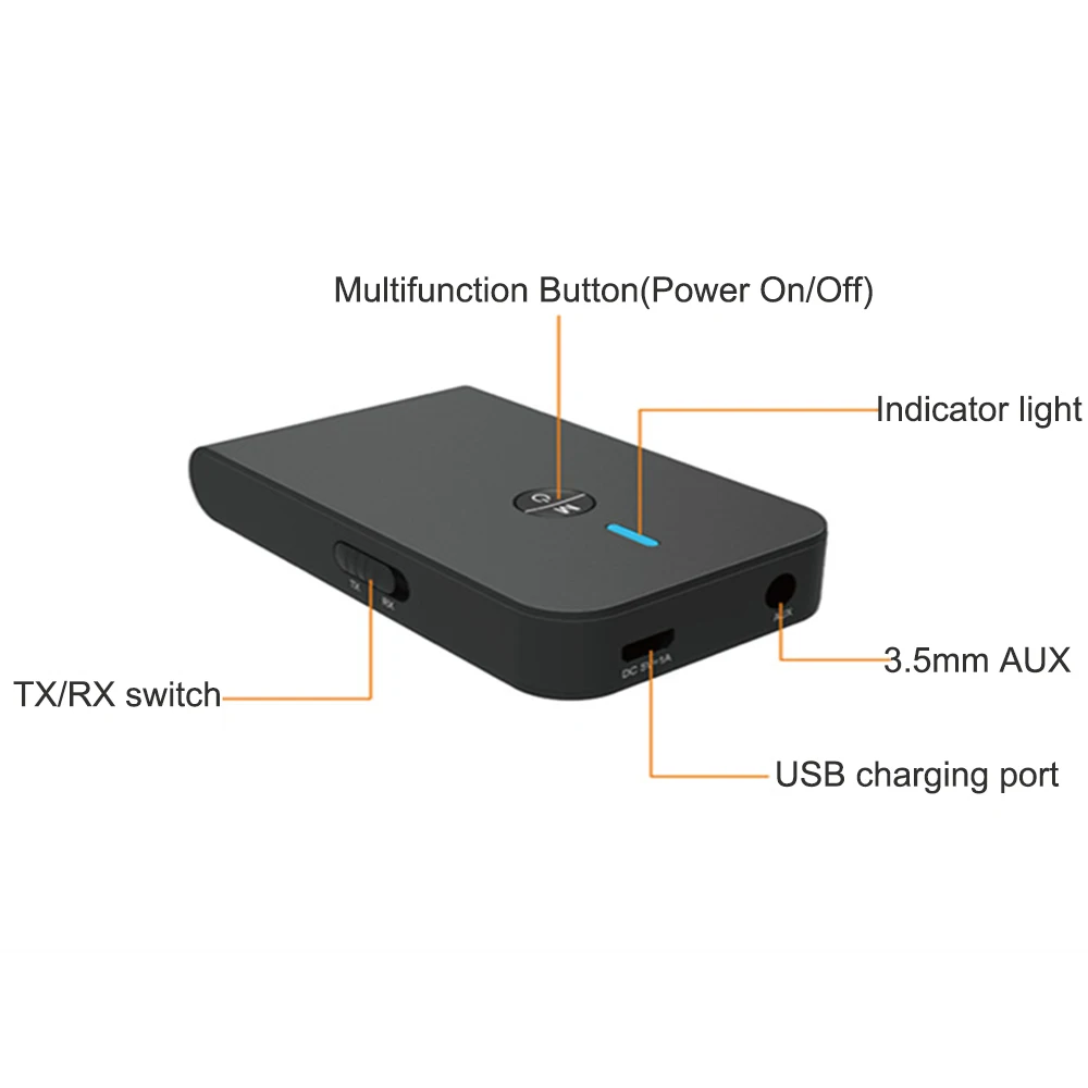 Bluetooth передатчик 5 0 aptX с низкой задержкой 2 в 1 беспроводной аудио адаптер 3 мм AUX