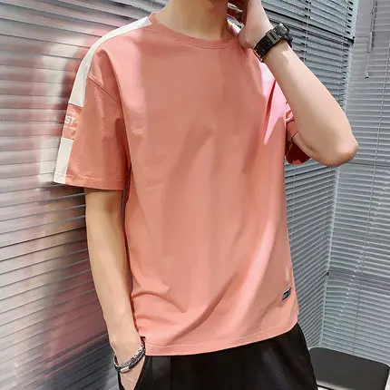 

Summer men's business casual short sleeve t-shirt 3536