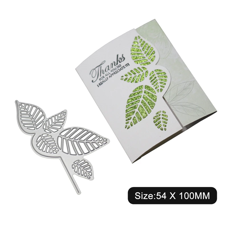 Металлические трафареты для вырезания веток листьев сделай сам скрапбук карта