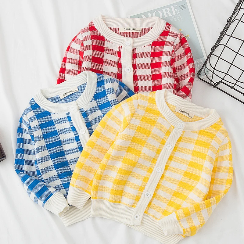 Осенне зимняя трикотажная одежда для маленьких девочек Рождественский свитер