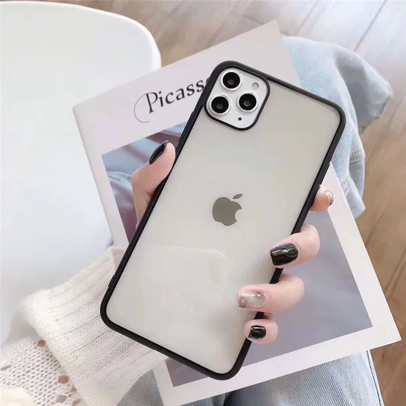 

For IPhone 11 12 Pro Max XS Max XR X Soft TPU Silicone For iPhone 5 6 6s 7 8 SE 2020 Back Cover Phone Case Ultra Thin Clear Case