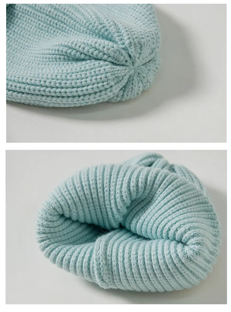 Зимняя шапка для маленьких девочек и мальчиков мягкая теплая детская Шапка-бини