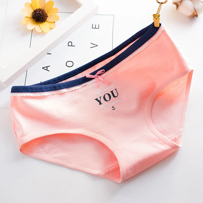 1 шт. трусы для девочек детское хлопковое нижнее белье молодых девушек Однотонные
