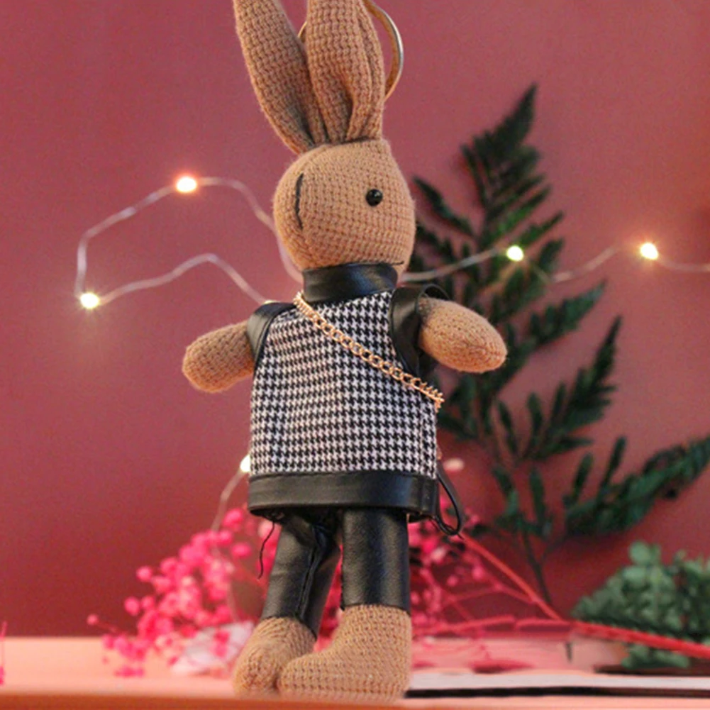 

Cartoon Creative mini Measure Keychain Easter Rabbit Keychain Bunny Keyring Hare Hanging Ornaments Pendants Kids Gifts