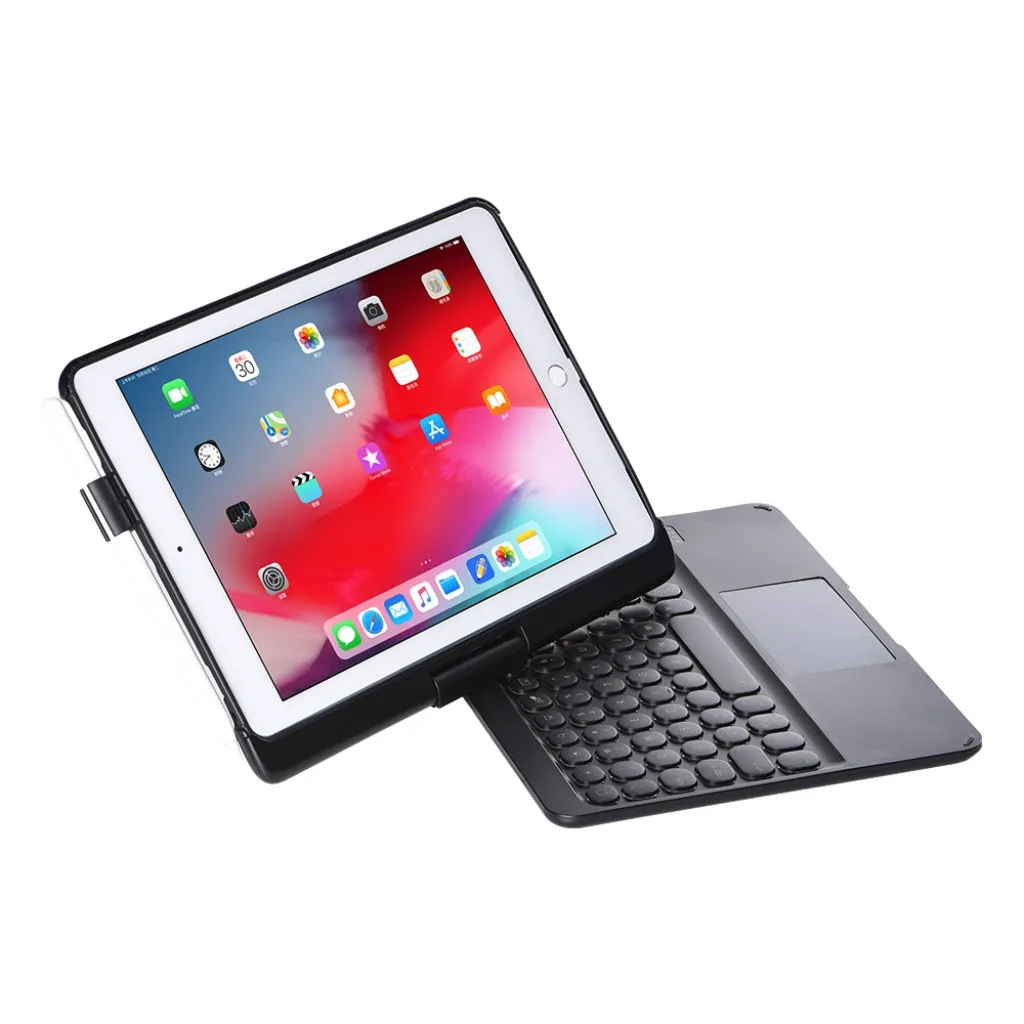 Цветной чехол клавиатура с Bluetooth для iPad/pro9.7/air2 вращающийся на 360 ° защитный сумка