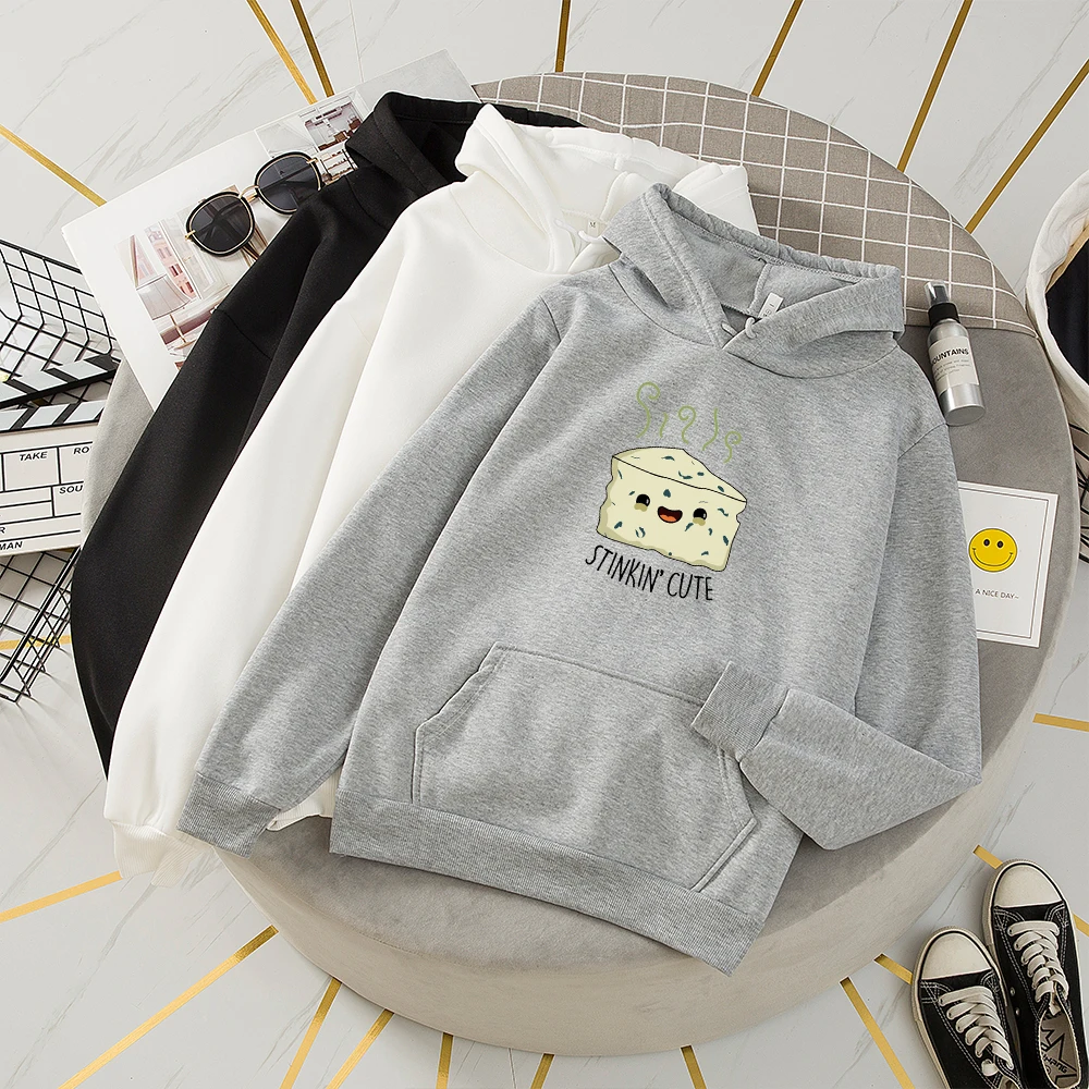Vetement Femme Hoody Large Size Sweetshirt Hoodies Cute Hoodies Korean Women Teen Ladies Hood Womens Sweatshirts with Drawstring