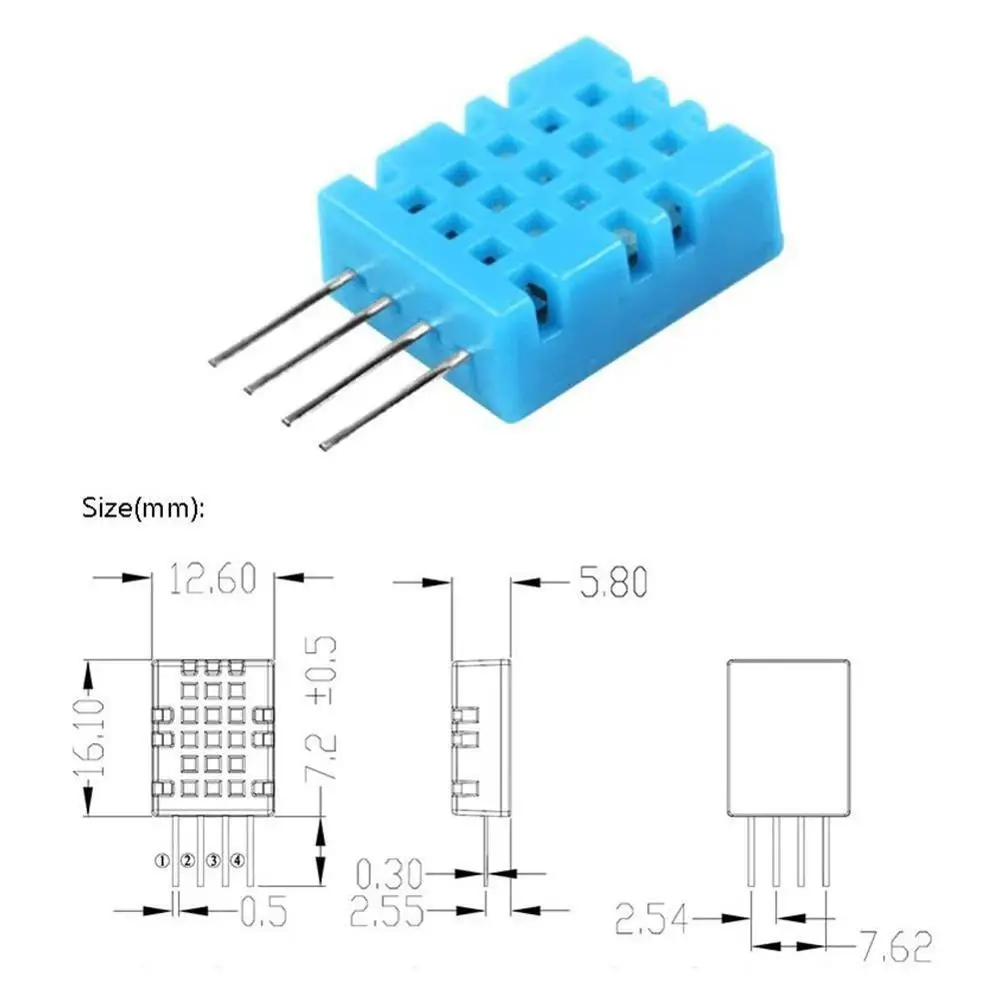 

DHT11 digital temperature and humidity sensor temperature output and humidity digital probe W4M7