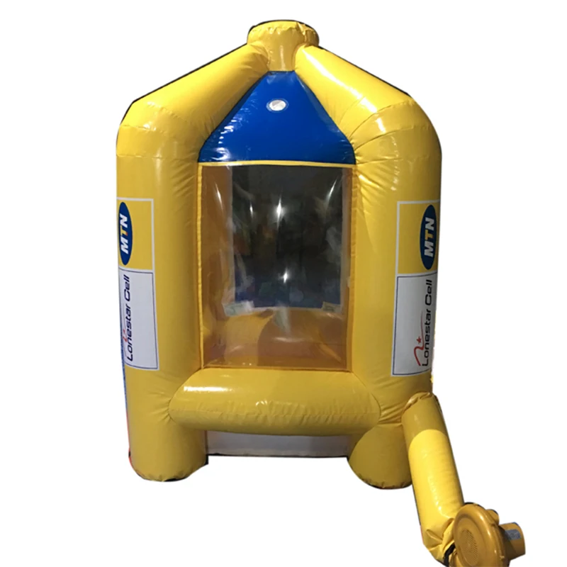 Бесплатная доставка 1 8 m надувая деньги стенда надувной куб наличными машина