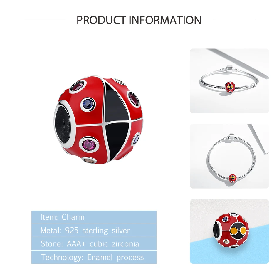 Оригинальный красный Санта Клаус Рождественский Шарм из бисера Стерлинговое