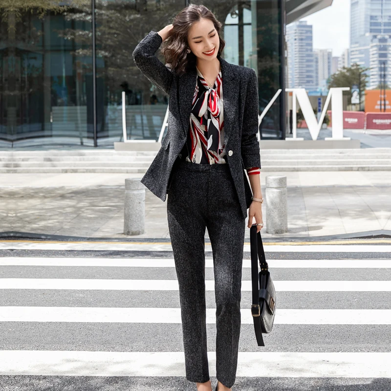 Lenshin комплект из 2 предметов конопляной ткани со снежинками официальный брючный