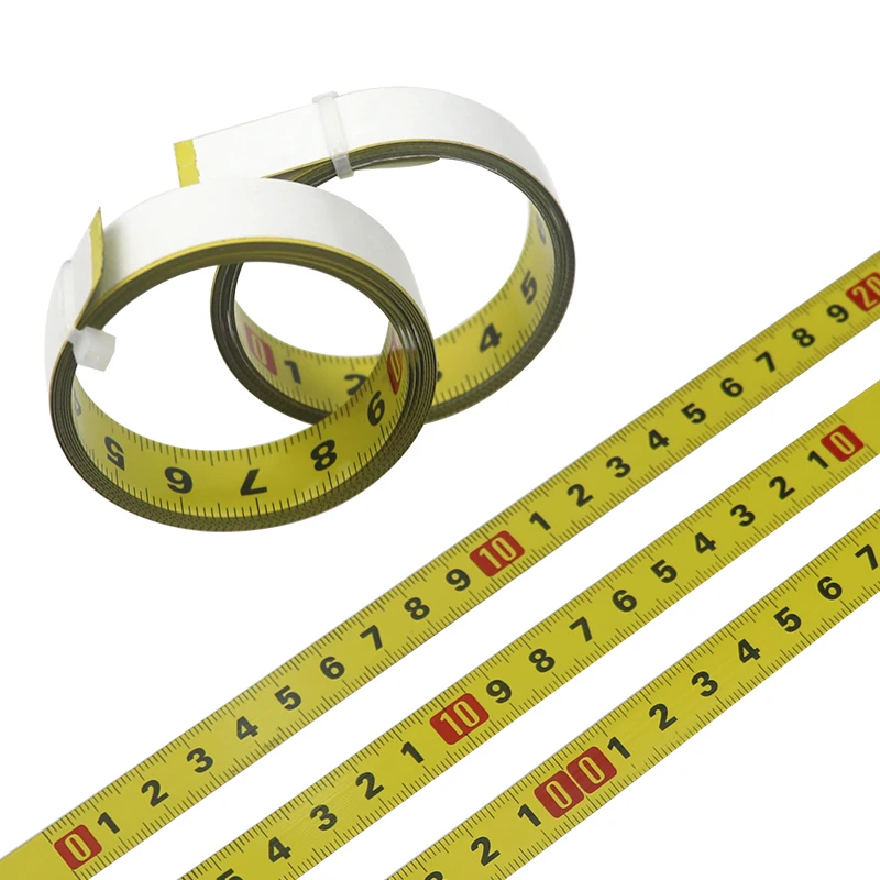 

1-5M Steel Tape Ruler Self-adhesive Tape Measure Metric Scale Rustproof Miter T-track Router Table Household Measuring Tools