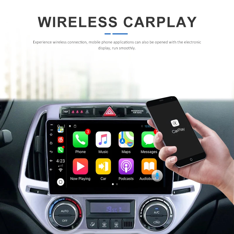 

Car DVD For Hyundai i20 Auto A/C ( 2012-2014) Car Radio Multimedia Video Player Navigation GPS Android 10.0 Double Din