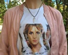 Модные топы kuakuayu HJN, женская футболка с надписью Hit Me Baby One More Time в стиле 90-х Бритни Спирс, уличные хипстерские футболки