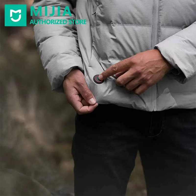 Xiaomi Mijia Графеновый пуховик с подогревом куртки пальто USB быстрая зарядка контроль