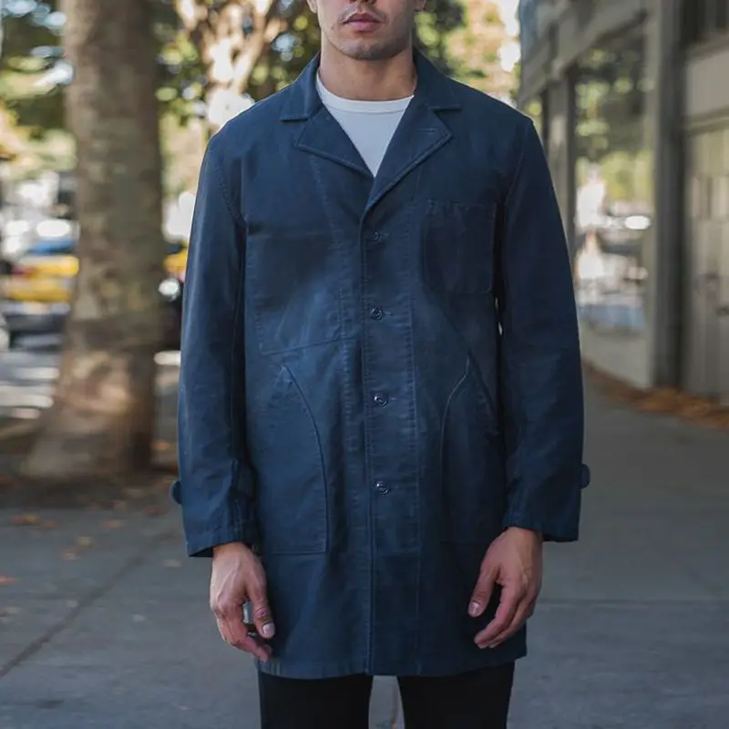 

Wepbel Shirt Baggy Casual Jacket Outwear Simple Solid Color Suits Coats Men Long Sleeve Single Breasted Overcoats Jackets