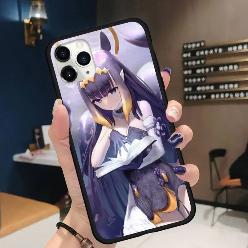 

anime Hololive Usada Pekora gawr gura Phone Case for iPhone 11 12 pro XS MAX 8 7 6 6S Plus X 5S SE 2020 XR Soft silicone