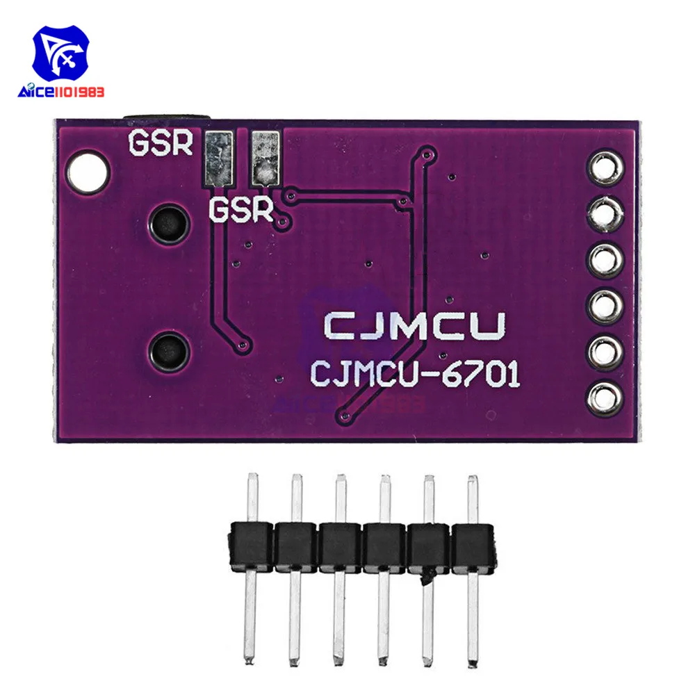 CJMCU-6701 GSR Skin Sensor Module Analog SPI 3.3V/5V for Arduino | Электронные компоненты и принадлежности