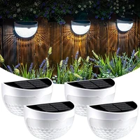 solar fence post lights 4 pack deck lights outdoor waterproof fence lighting for fence deck step stair post wall white