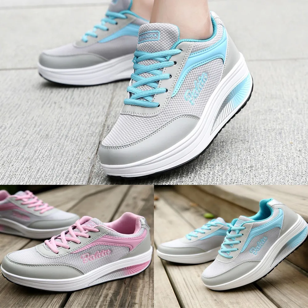 Модная женская обувь из сетчатого материала Обувь с мягкой подошвой Кроссовки