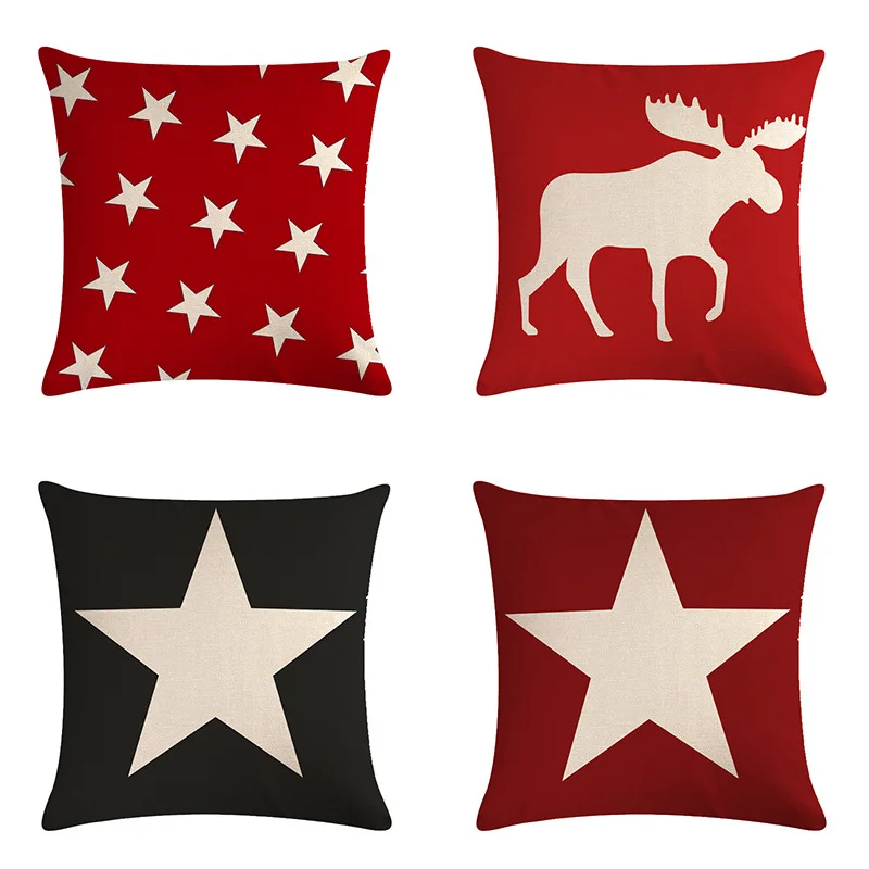 Лидер продаж Рождественская наволочка из серии геометрических звезд для