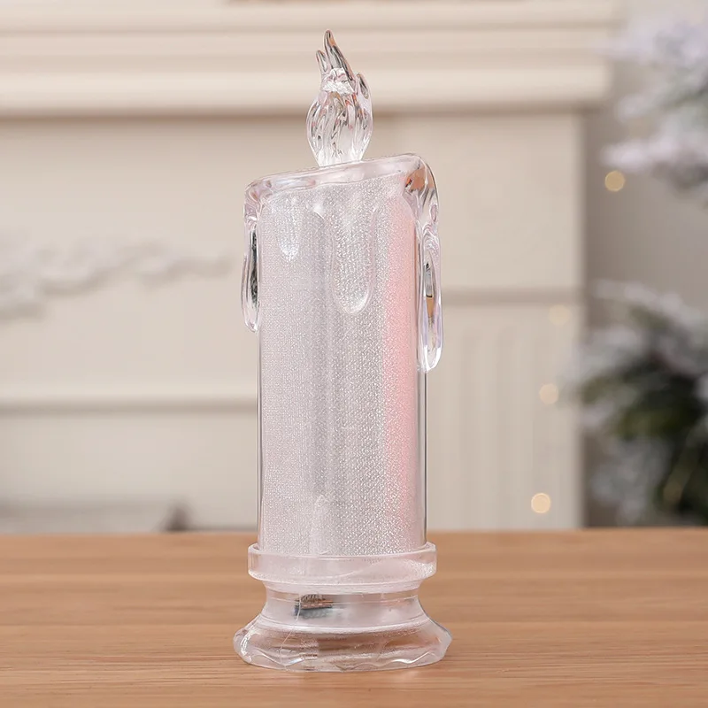 

2 Pcs Electronic Flameless Candle Battery LED Candle Tea Lights Candles Holiday and Home Decoration