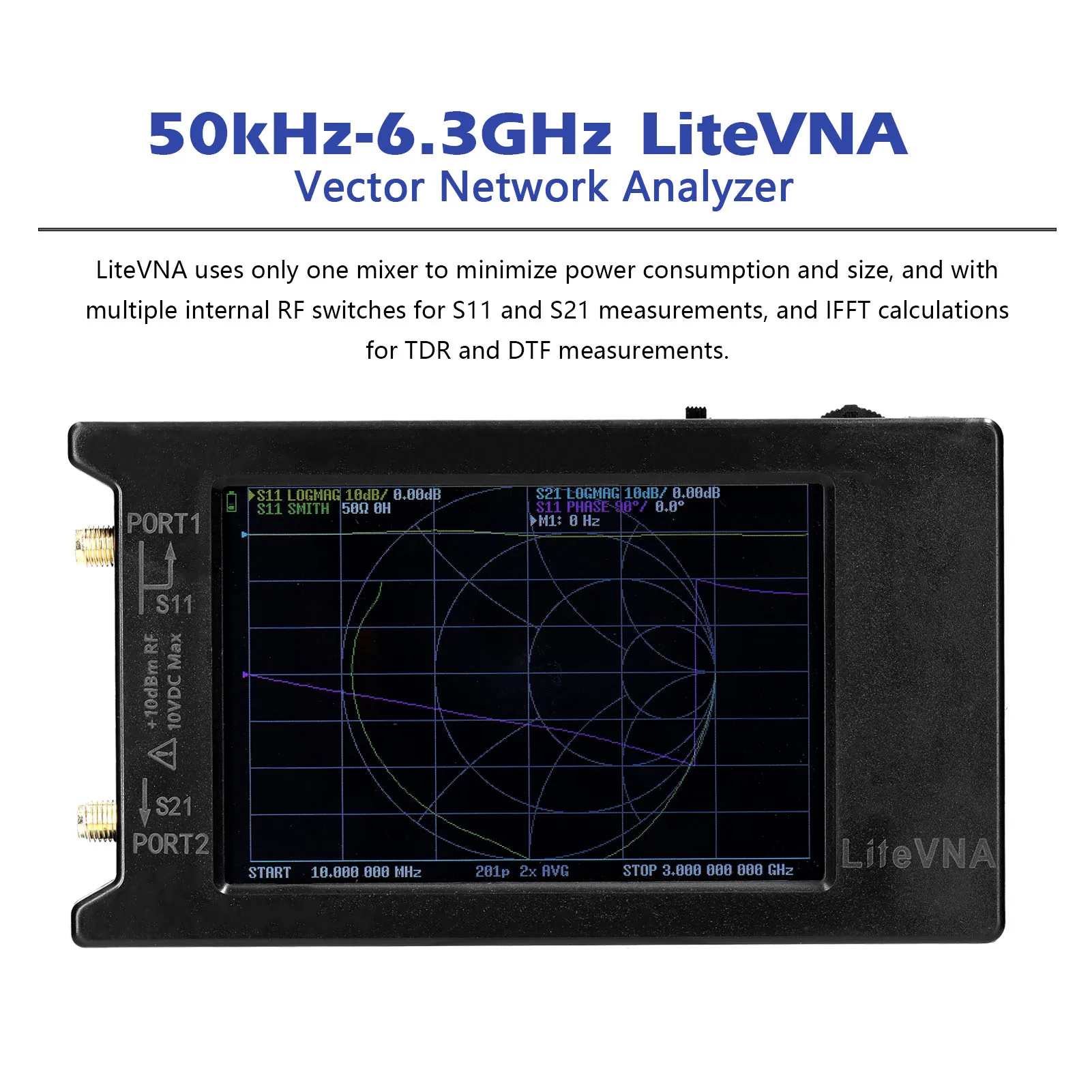 Векторный анализатор сети 50 кГц-6 3 ГГц |