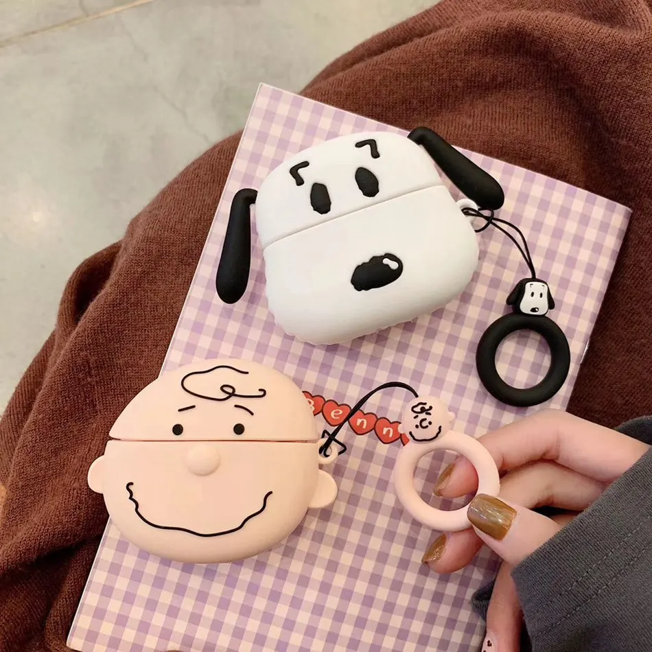 3D чехол для наушников Airpods Pro Чехол Милые силиконовые собаки Ститч Мультяшные наушники/Earpods s Apple Air pods | Аксессуары для наушников -10000009746003