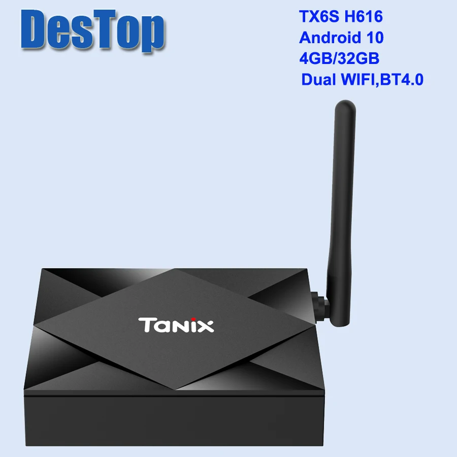 Presale TX6S Tanix Android 10,0 ТВ приставка H616 чип TX6 4 Гб 64 Гб Смарт ТВ приставка медиаплеер двойной WiFi Bluetooth 8K ТВ приставка - Цвет: 4GB 32GB