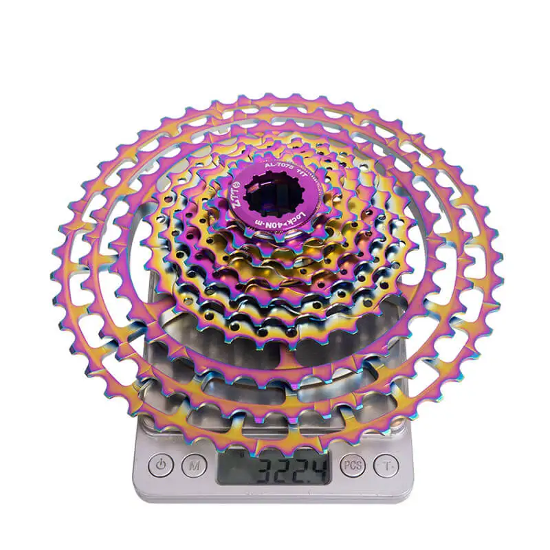 

ZTTO 10 Speed Bicycle 11-46T SLR 2 Rainbow Cassette HG System 10s ultralight 46T CNC 10v k7 For MTB X0 X9 X7 M610 M781 M786