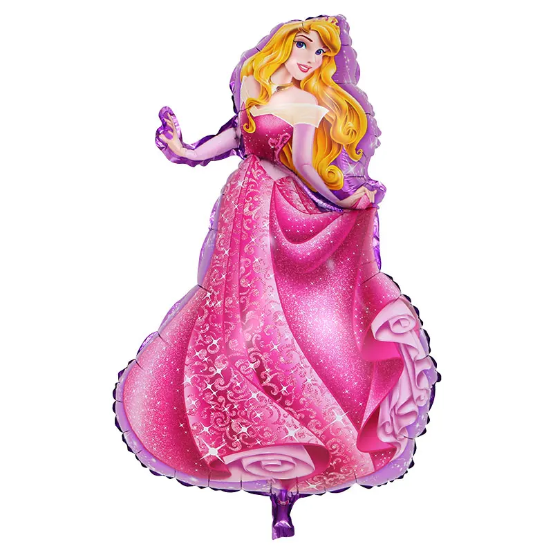 Princess Белоснежка пять принцесса день рождения Фигура фольга вертикально надувная Девочка День рождения Детские игрушки украшения гелиевые шары - Цвет: Princess