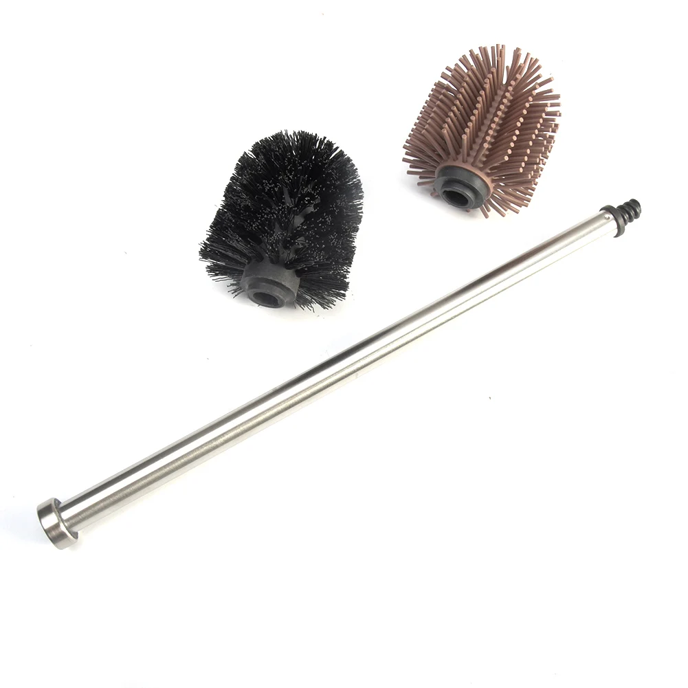 

Bathroom Toilet Brush Silicone Portable Durable Accessories Replacement Long Handle Stainless Steel Scrub Home Use Cleaning Tool