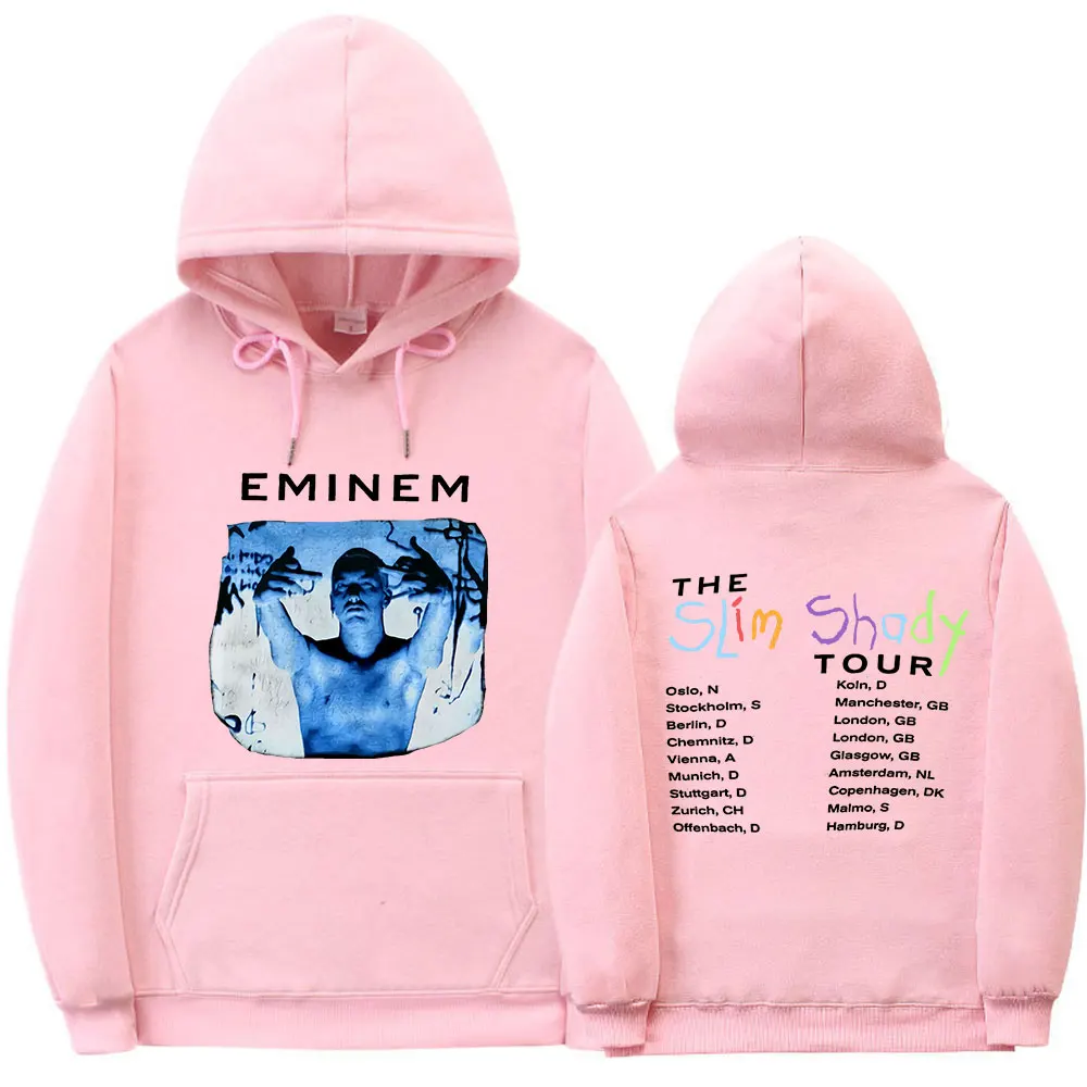 Теплое приталенное крутое худи Eminem унисекс свитшот топы в стиле хип-хоп рэп-панк