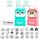 Индивидуальный изготовленный на заказ штамп с именем ребенка для школьной одежды не быстро выцветает DIY симпатичная игрушка имя печать