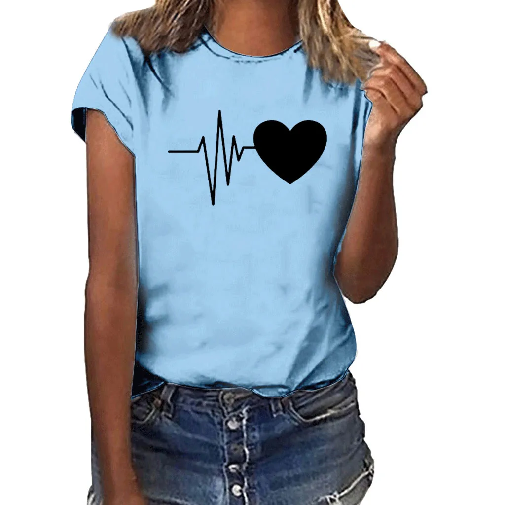 Лидер продаж женская футболка для девочек плюс размер с короткими рукавами топы