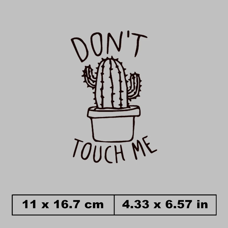 Черно белые термонаклейки с надписью VOGUE термотрансферные С КАКТУСОМ