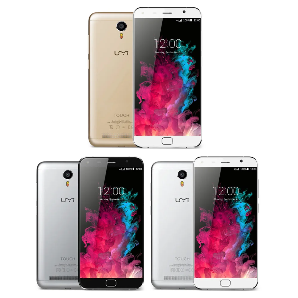 UMIDIGI сенсорный 4G смартфон 5," 2.5D 1920*1080 Android 6 3 Гб 16 Гб 5 Мп+ 13 МП Две камеры отпечатков пальцев OTG двухчастотный WiFi
