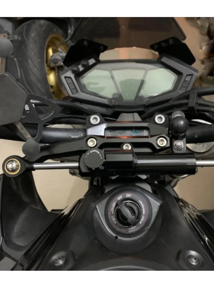 

For Kawasaki Z800 Z 800 2013-2016 Motorcycle Accessories Stabilize Steering Damper Bracket CNC Aluminium Alloy Black