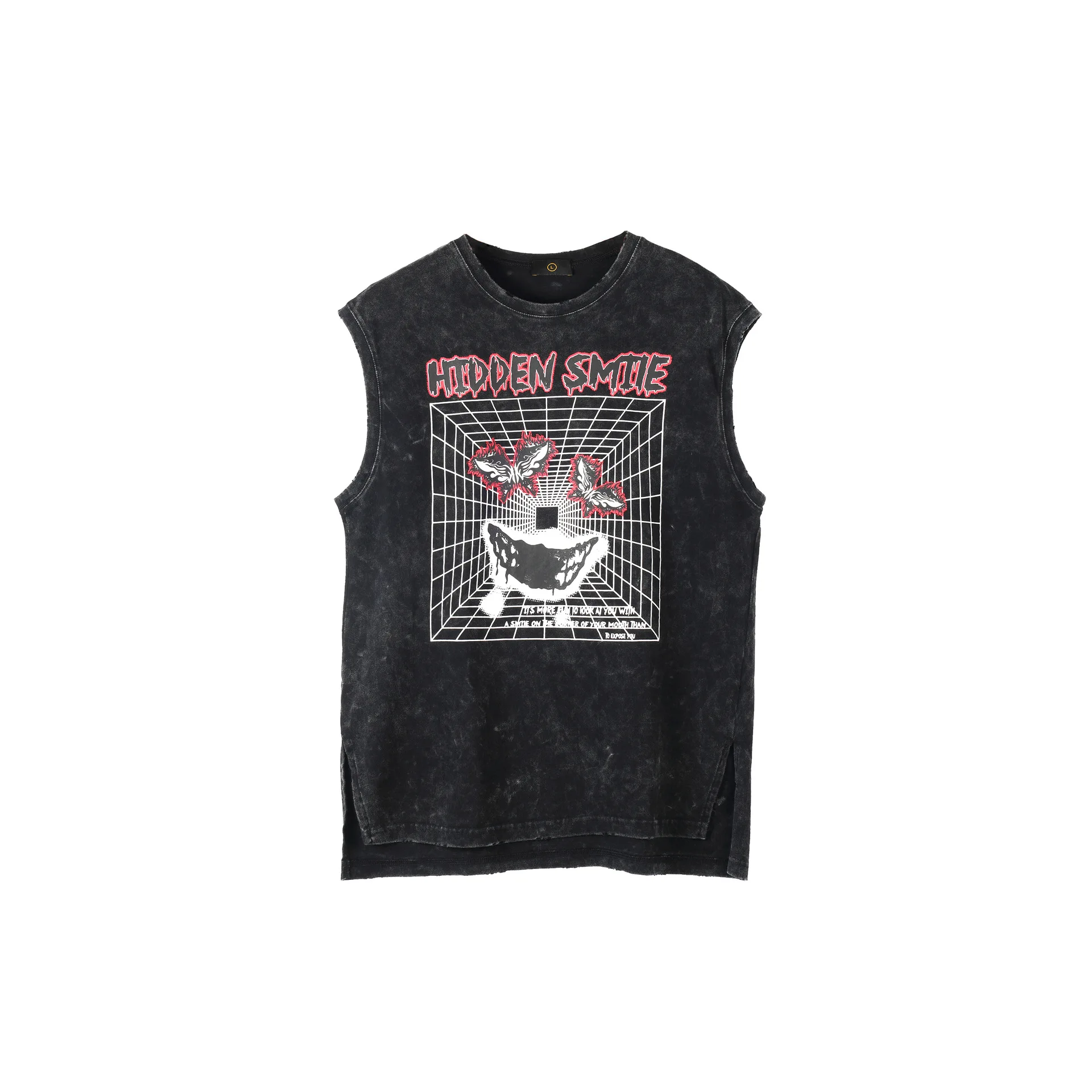 

BETHRIVED Flame butterfly mens tank tops high street designer vest men harajuku men clothing HIP HOP vest for men 100C12