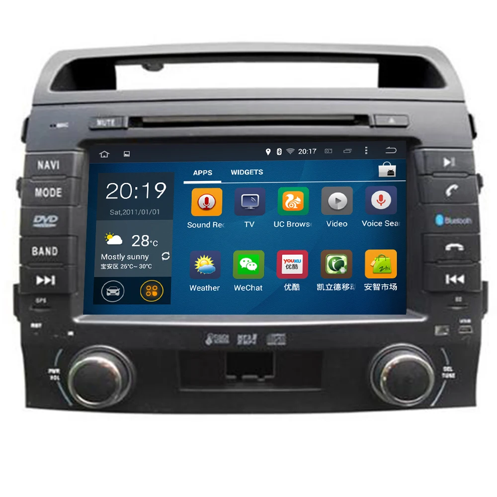 8-дюймовый автомобильный DVD-плеер 4G Octa Core Android 10 4 + 64G 8core для Toyota Land Cruiser LC200 2004 Auto RDS