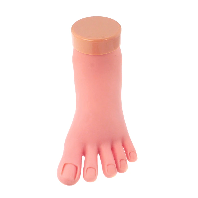 

Silicone Soft Foot Display Model for Nail Art Pro Practice Training Prosthetic Manicure Tools M88