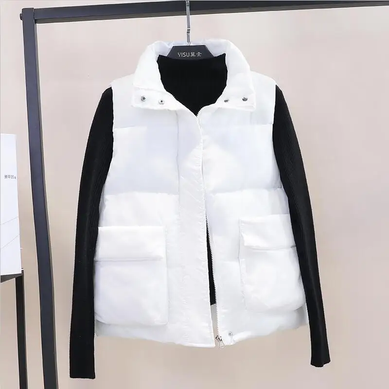 Большой размер 5XL жилет женский без рукавов Новый 2020 короткий тонкий воротник