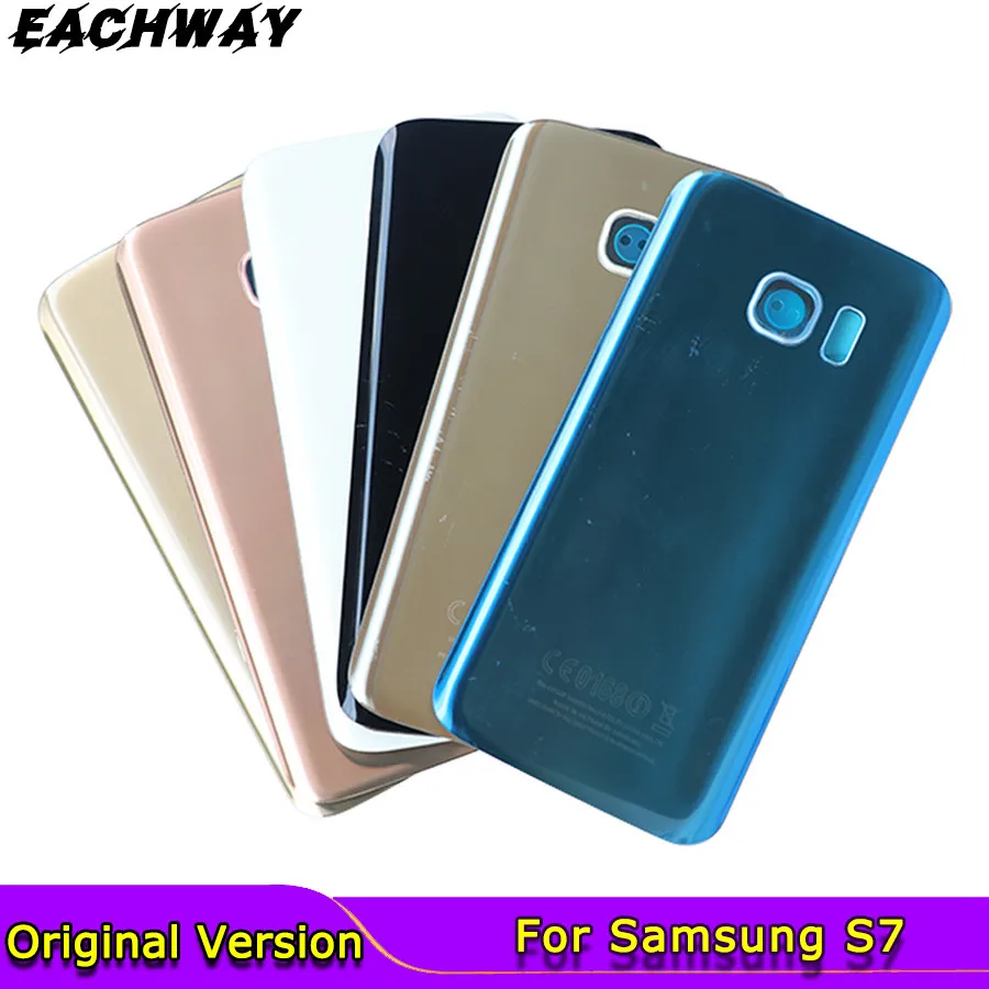 Для SAMSUNG Galaxy S7 G930F край G935F стеклянная крышка для аккумуляторного отсека S7/S7 задняя